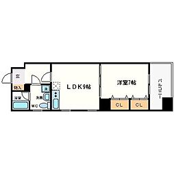 ボーベル長堀 4階/-