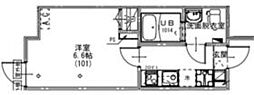 KEIAI RESIDENCE 北習志野 1Kの間取図画像