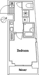 スカイコート文京白山2 1Kの間取図画像