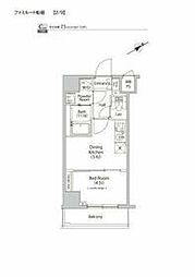 ファミルート船堀 1DKの間取図画像