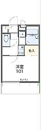 レオパレスオネスティ 1Kの間取図画像