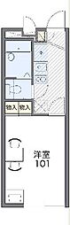 レオパレスヴィレッジ 1Kの間取図画像
