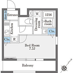 都営三田線 巣鴨駅 徒歩4分の賃貸マンション 3階1Kの間取り