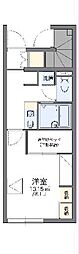 レオパレスグレート 1Kの間取図画像