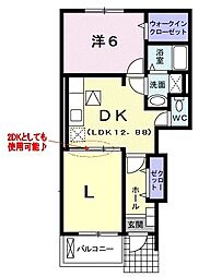 デスパシオ 1LDKの間取図画像