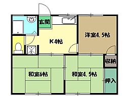 間取図画像 3DK