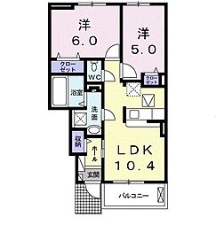 間取図画像 2LDK
