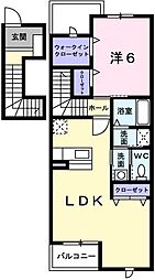間取図画像 1LDK