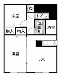 間取図画像 2LDK