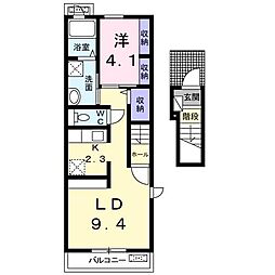 ユーアンドミーレジデンス 1LDKの間取図画像