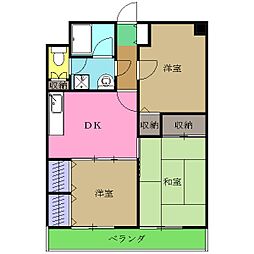 マンション・カンギン 1階3DKの間取り