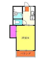 東急田園都市線 青葉台駅 バス8分 田奈高校下車 徒歩5分の賃貸アパート 1階1Kの間取り