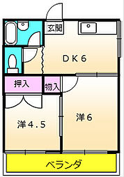 間取図画像 2DK