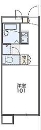 レオパレスルナ 1Kの間取図画像