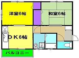 間取図画像 2DK