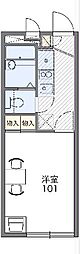 レオパレスシャンテ 1Kの間取図画像