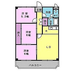 間取図画像 3LDK