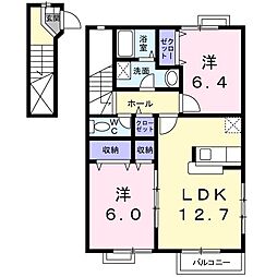 ラーゼンパーク3 2LDKの間取図画像
