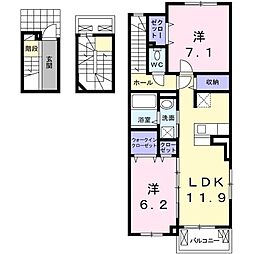 間取図画像 2LDK