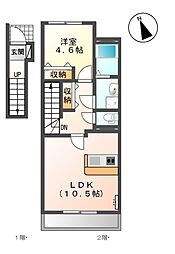 間取図画像 1LDK