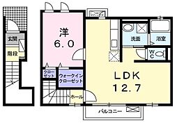 ライブラ 1LDKの間取図画像