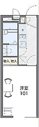 レオパレスガーデン丘 1Kの間取図画像