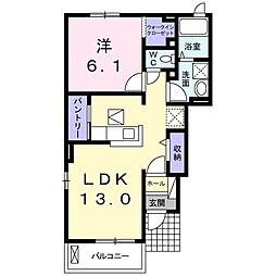 ロコソレイユ 1LDKの間取図画像