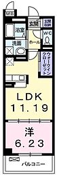 デスパシオ 1LDKの間取図画像