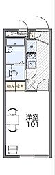 レオパレスサスジュウ 1Kの間取図画像