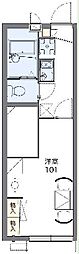 レオパレスオータム5 1Kの間取図画像