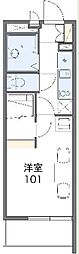 レオパレス津島町 1Kの間取図画像
