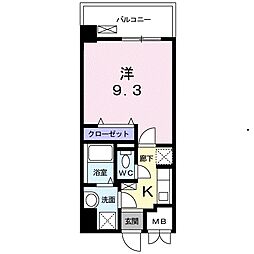 ザックス静岡駅前 1Kの間取図画像