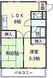 間取図画像 2DK