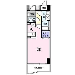 グレースヴィレッジ 1Kの間取図画像
