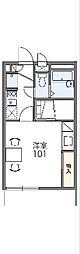 レオパレスカサ・リオ 1Kの間取図画像