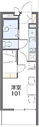 レオパレスサザンクロス海老塚 1Kの間取図画像
