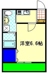JR東海道本線 静岡駅 徒歩17分の賃貸アパート 1階1Kの間取り
