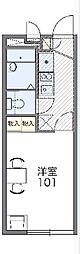 レオパレススリーY 1Kの間取図画像