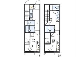 レオパレスＫ 1階1Kの間取り