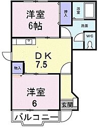 間取図画像 2DK