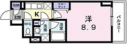 JR山手線 恵比寿駅 徒歩10分の賃貸マンション 7階1Kの間取り