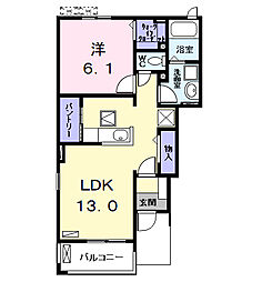 間取図画像 1LDK