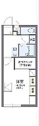 レオパレスK.I 1Kの間取図画像