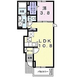 Ｃａｓａ　Ｃｅｒｅｎｏ 1階1LDKの間取り