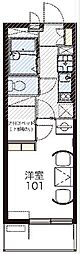 レオパレス五島 1Kの間取図画像