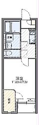 レオネクストテラシー 1Kの間取図画像