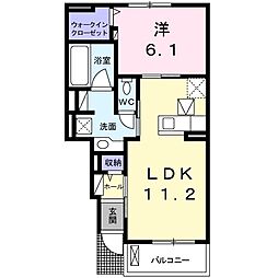 間取図画像 1LDK