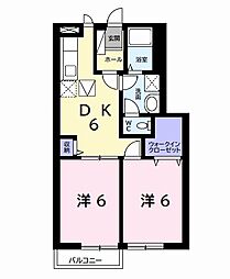 間取図画像 2DK
