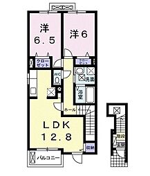 フォーリストC 2LDKの間取図画像