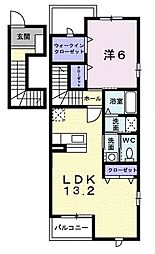 間取図画像 1LDK
